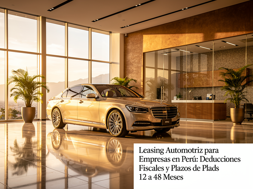 Leasing Automotriz para Empresas en Perú: Deducciones Fiscales y Plazos de 12 a 48 Meses