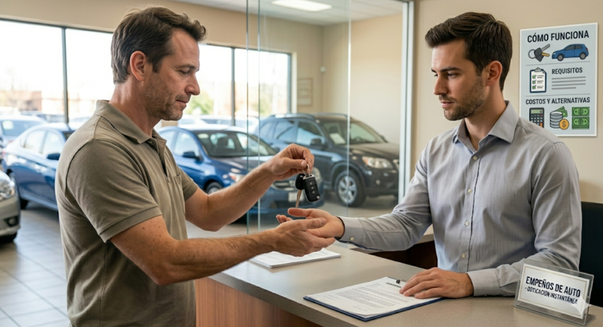 Empeñar auto: Cómo funciona, riesgos y alternativas 2026